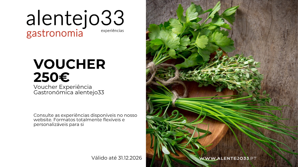 Voucher experiência alentejo33 | gatronomia